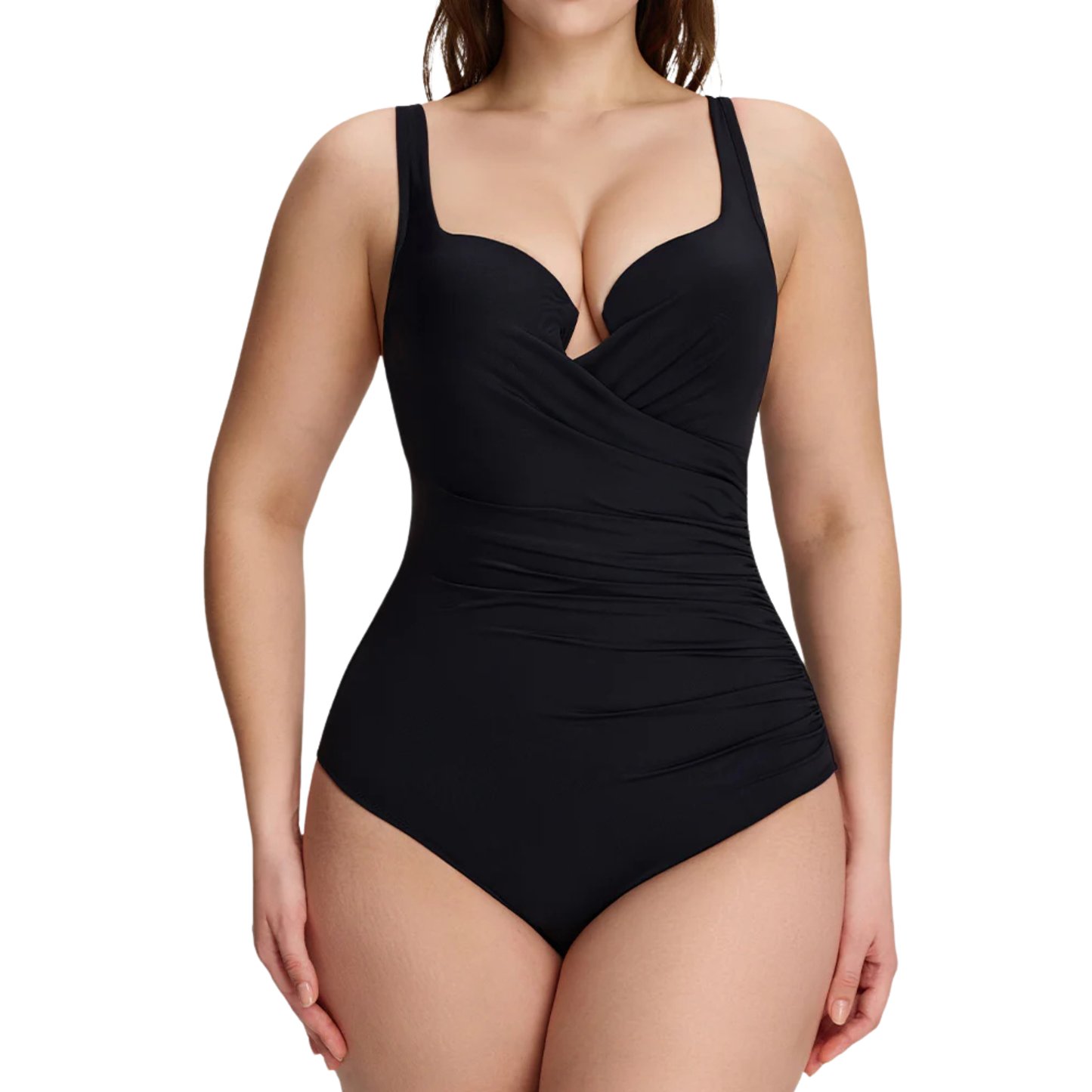 Solia Contour V-Neck One-Piece Swimsuit