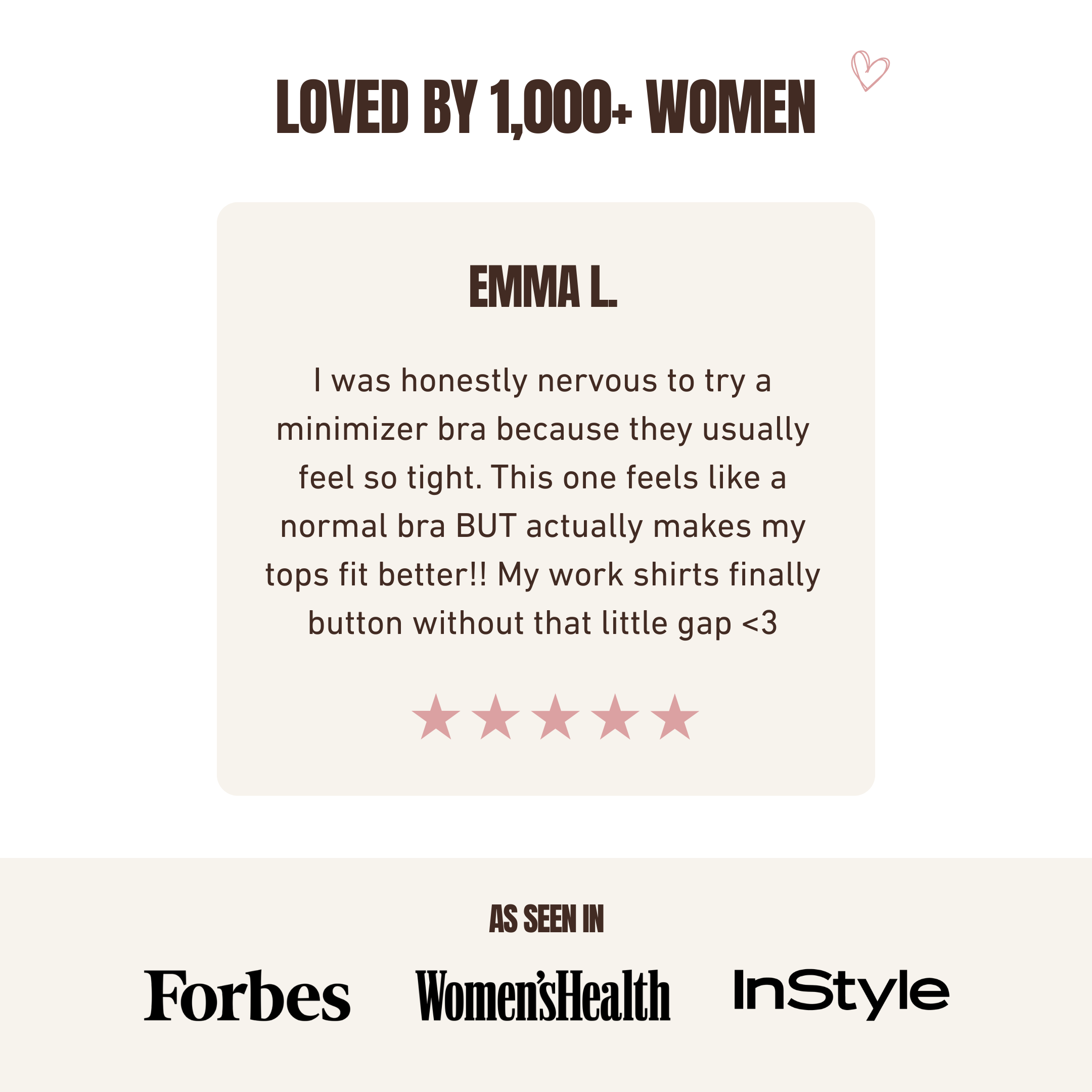 LUNARA MINIMIZER BRA